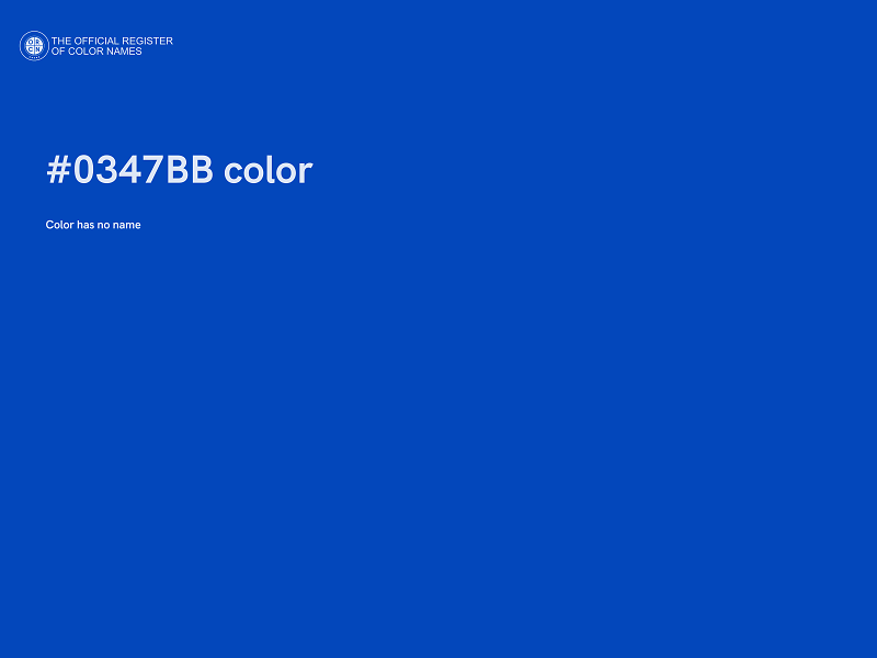 #0347BB color image