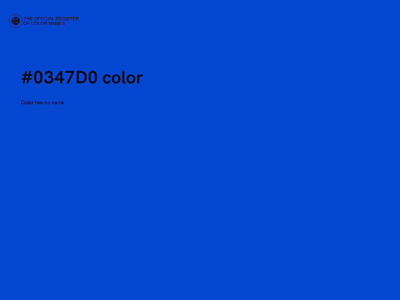 #0347D0 color image