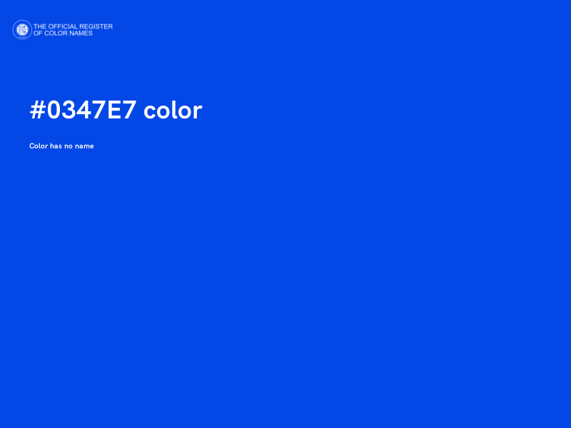 #0347E7 color image