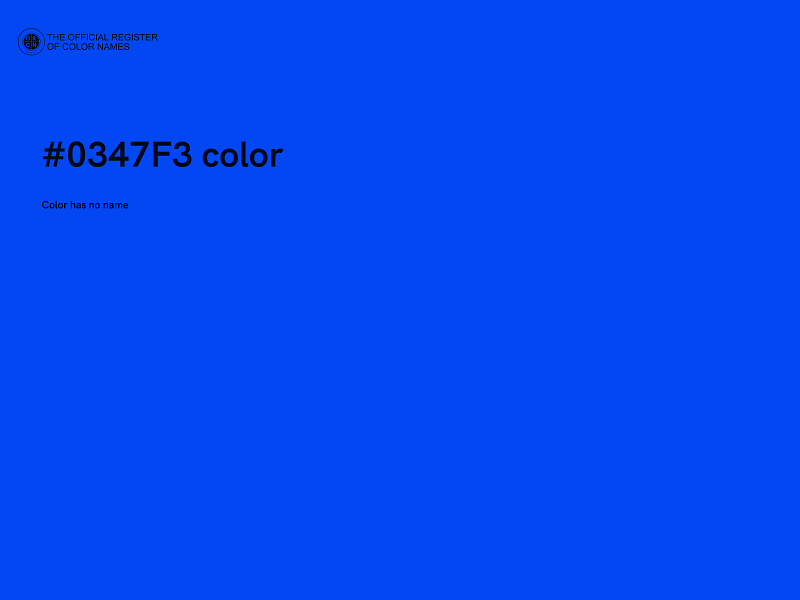 #0347F3 color image