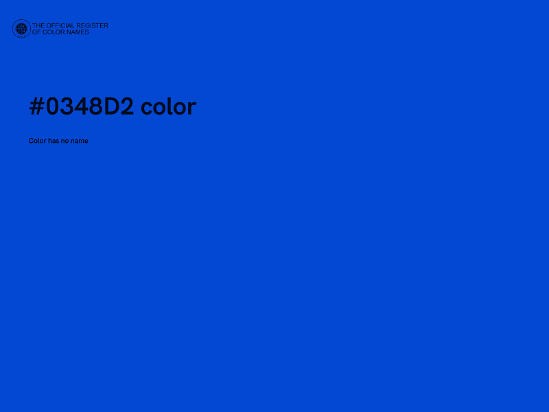 #0348D2 color image