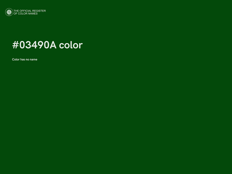 #03490A color image