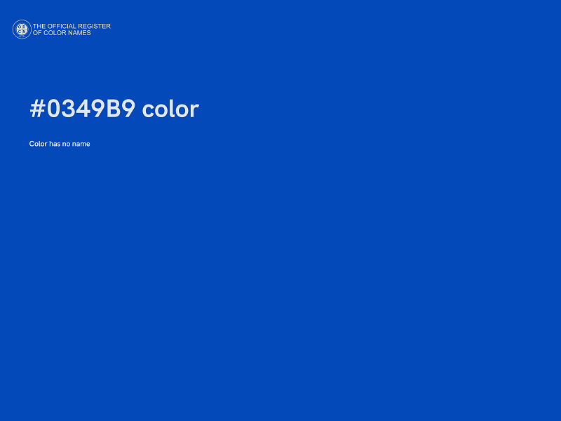 #0349B9 color image