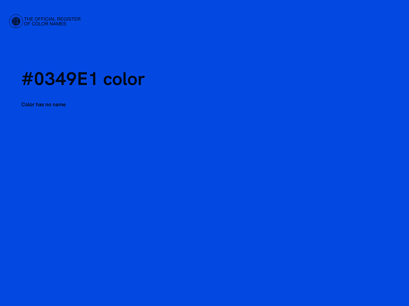 #0349E1 color image