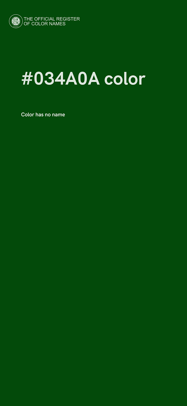 #034A0A color image