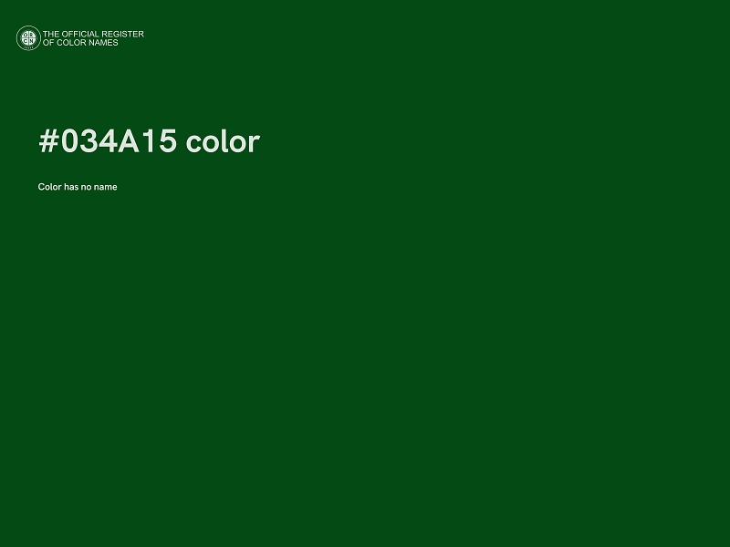 #034A15 color image
