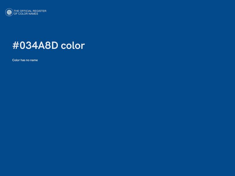 #034A8D color image