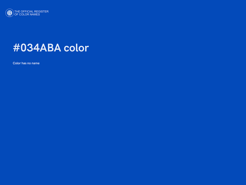 #034ABA color image