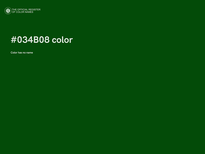 #034B08 color image