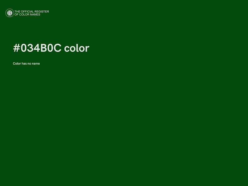 #034B0C color image