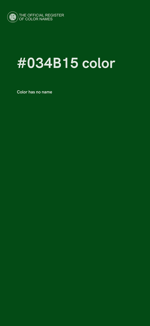 #034B15 color image