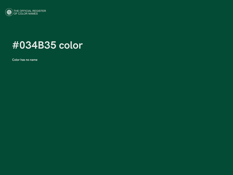 #034B35 color image