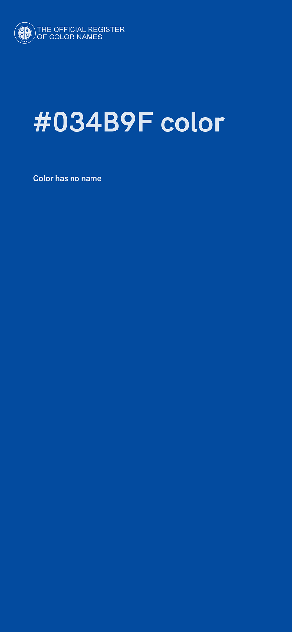 #034B9F color image