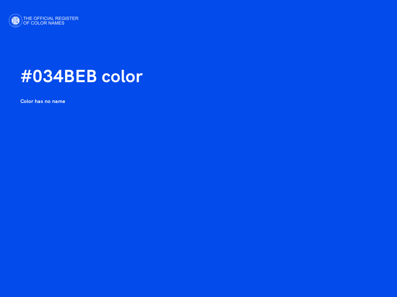 #034BEB color image