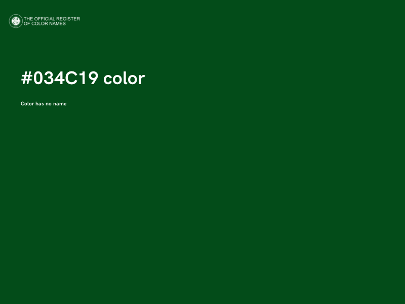 #034C19 color image
