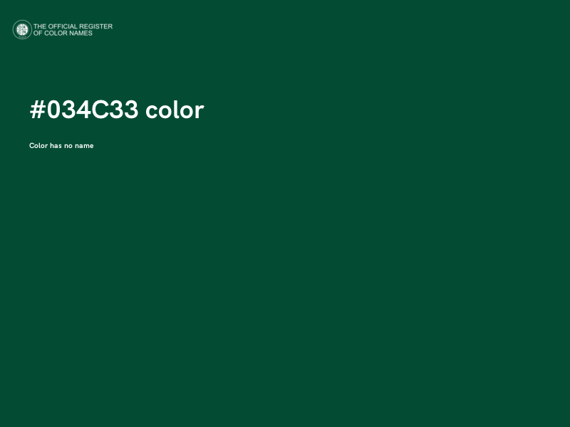#034C33 color image
