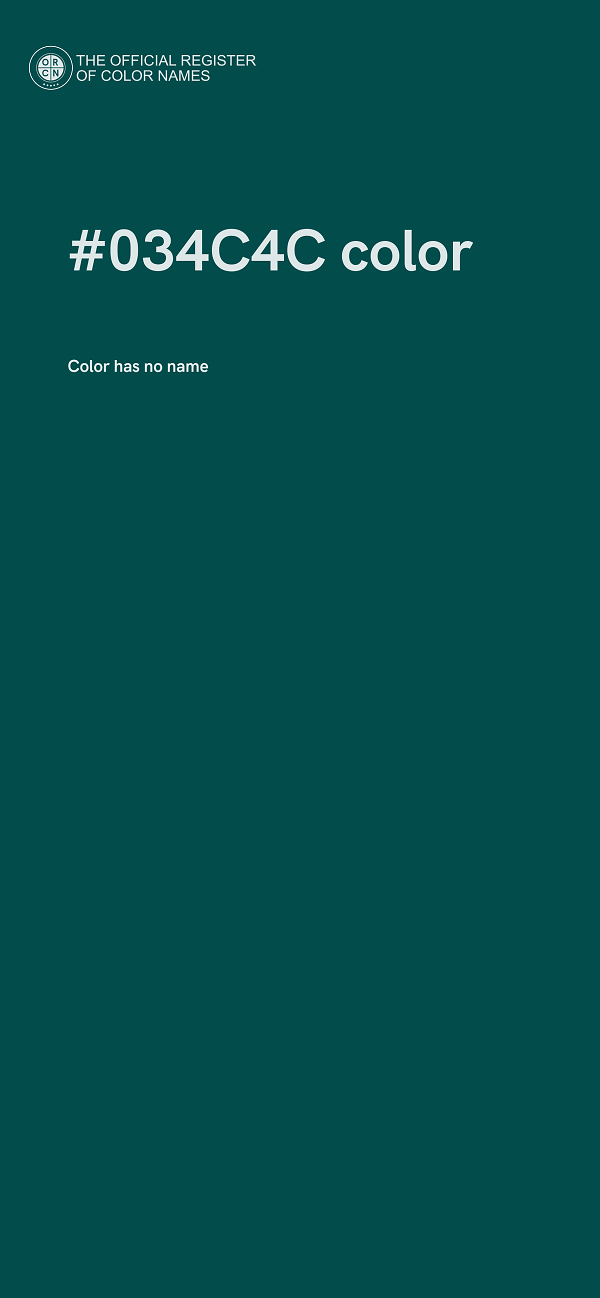 #034C4C color image