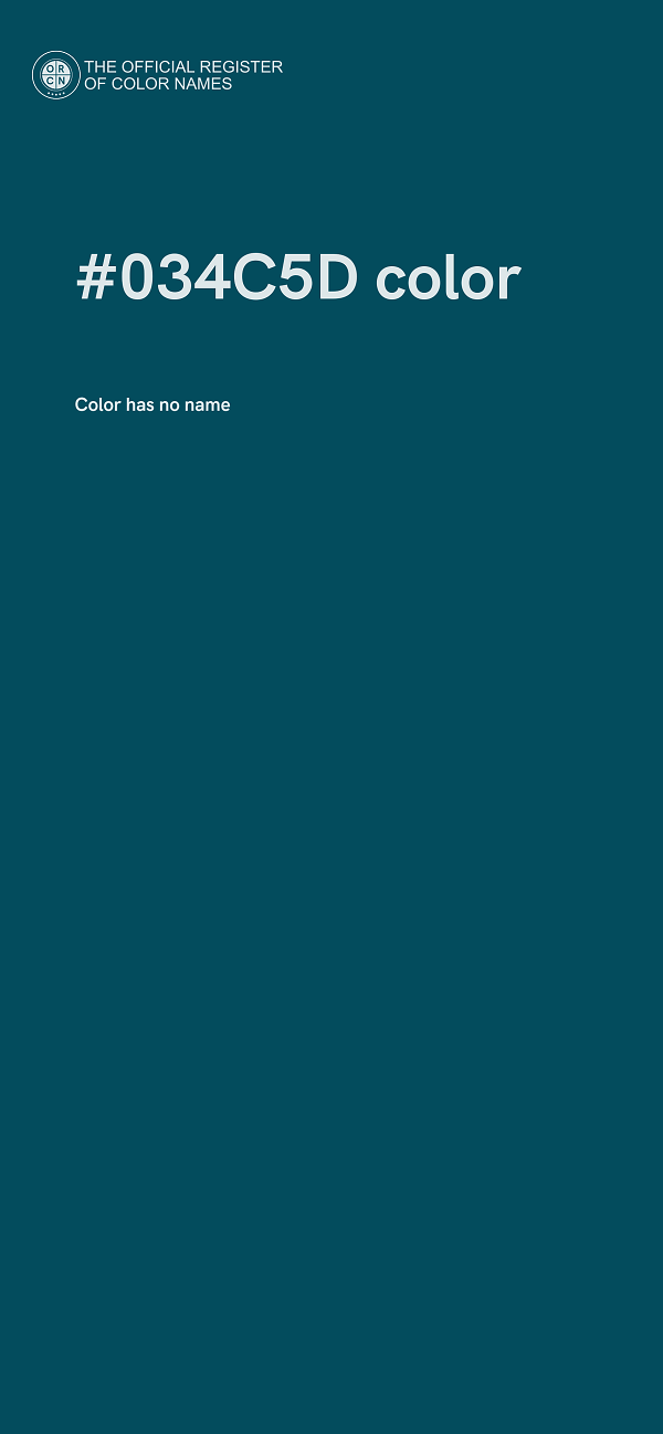 #034C5D color image