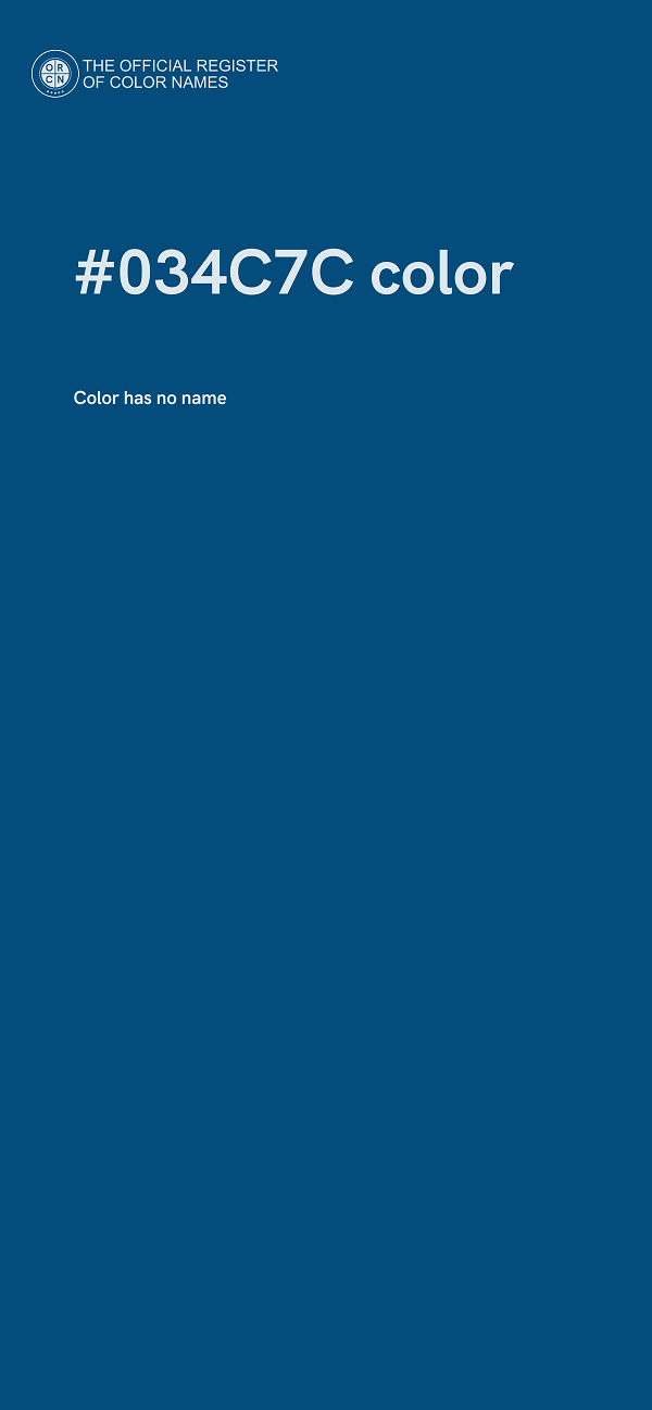 #034C7C color image