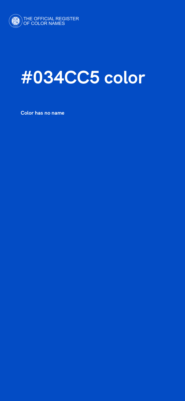 #034CC5 color image