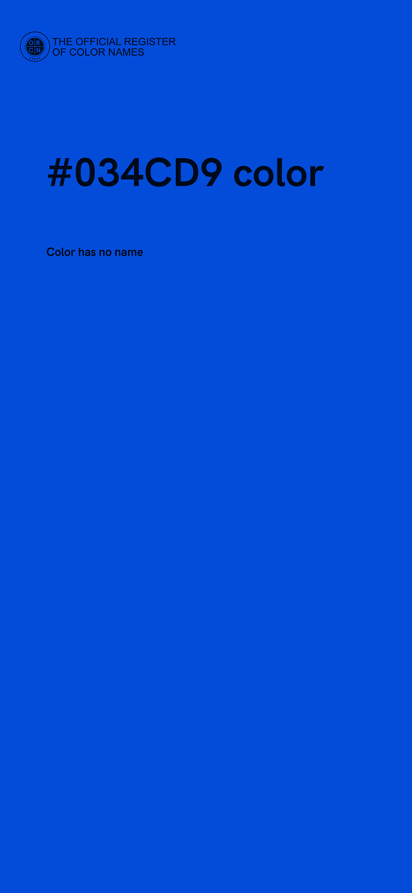 #034CD9 color image