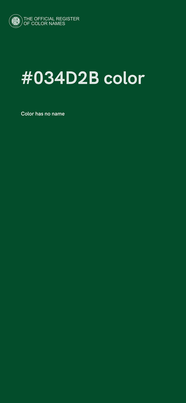 #034D2B color image