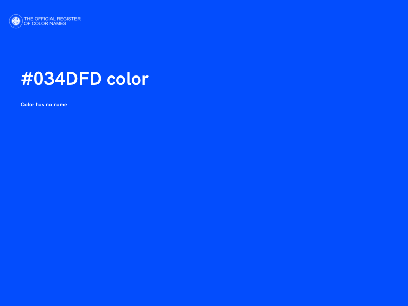 #034DFD color image