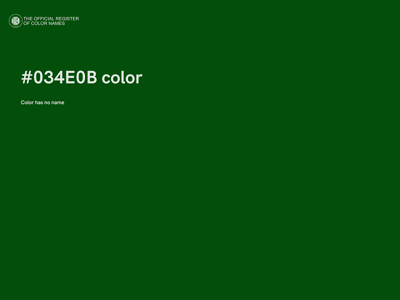#034E0B color image
