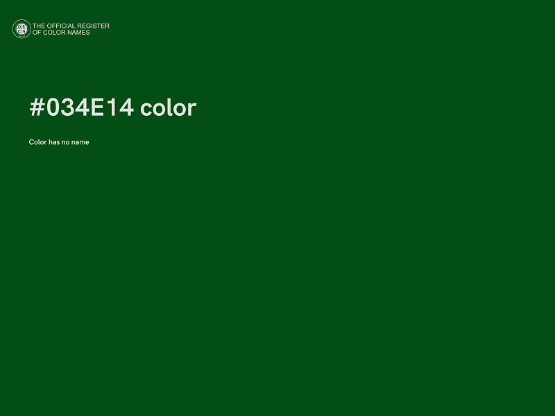 #034E14 color image