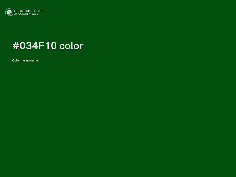 #034F10 color image