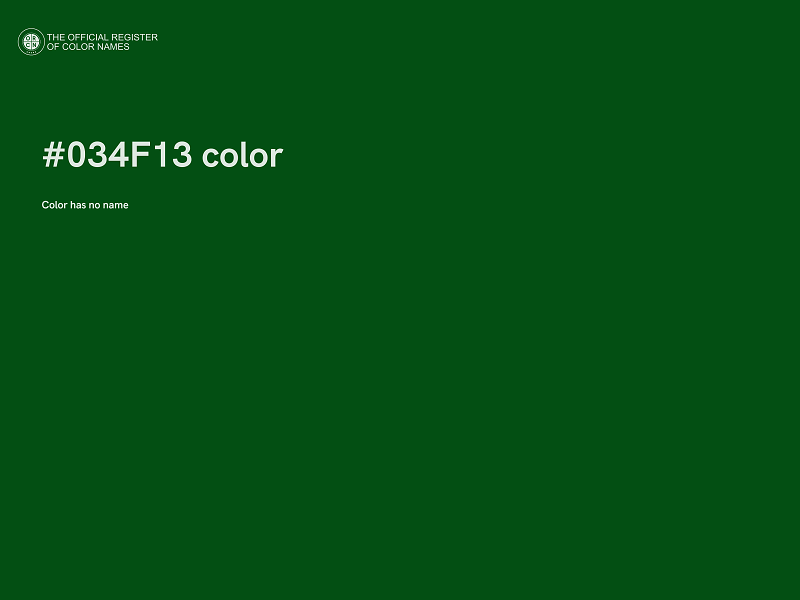 #034F13 color image