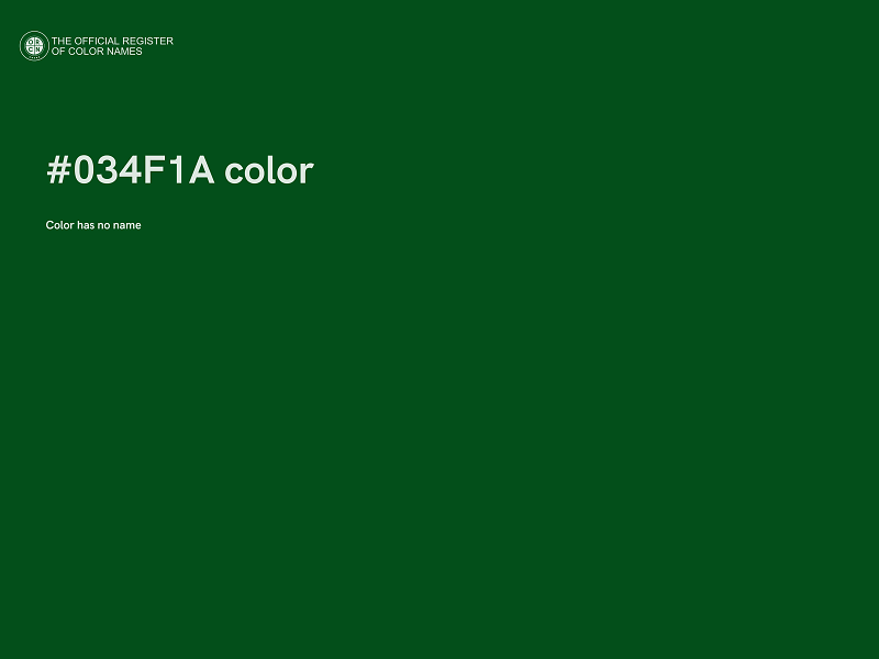 #034F1A color image
