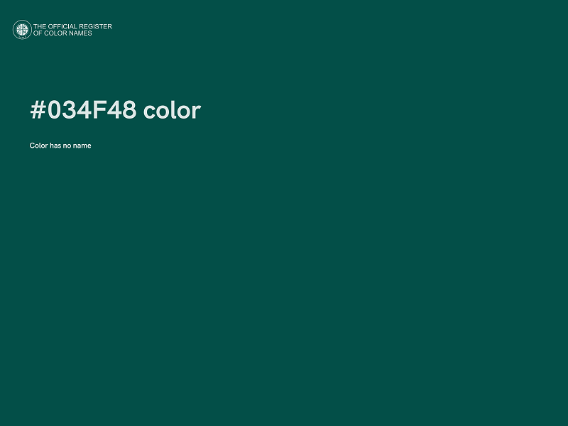 #034F48 color image
