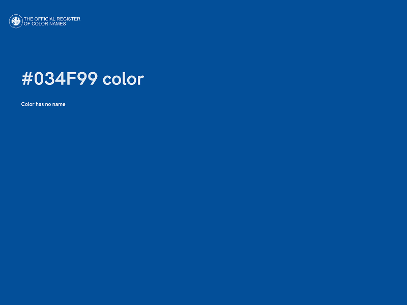 #034F99 color image