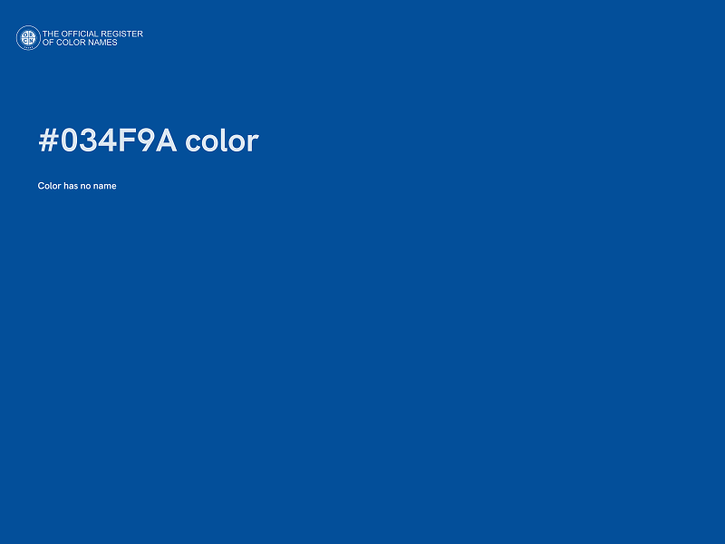 #034F9A color image