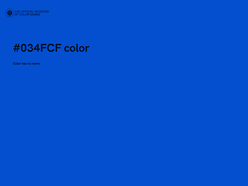 #034FCF color image