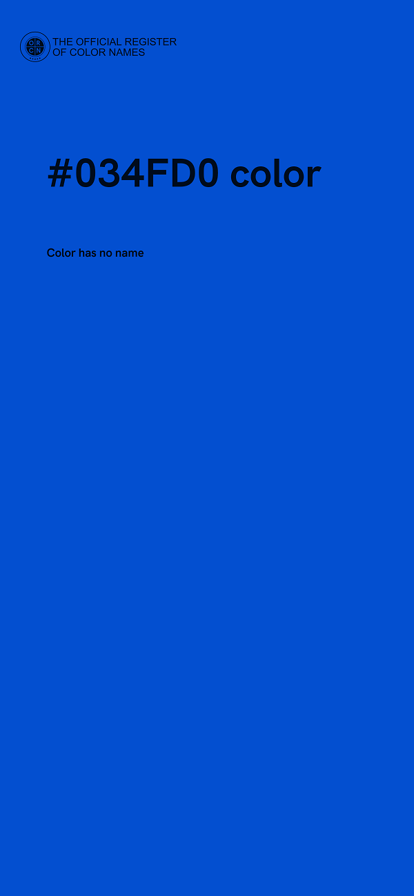 #034FD0 color image