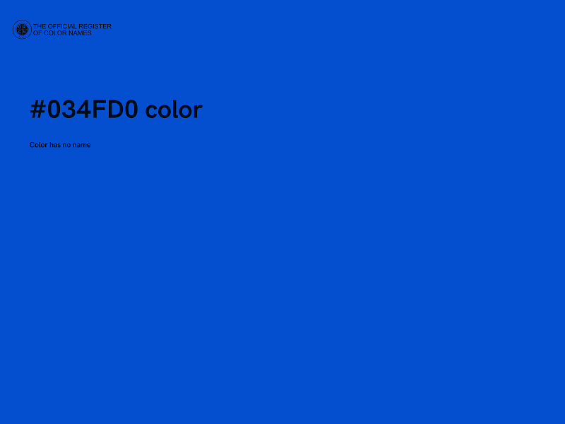 #034FD0 color image