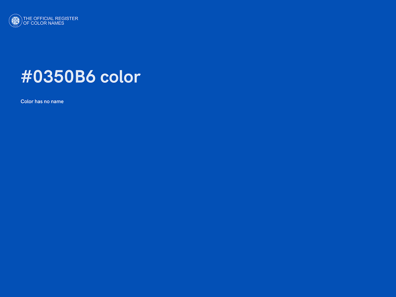 #0350B6 color image