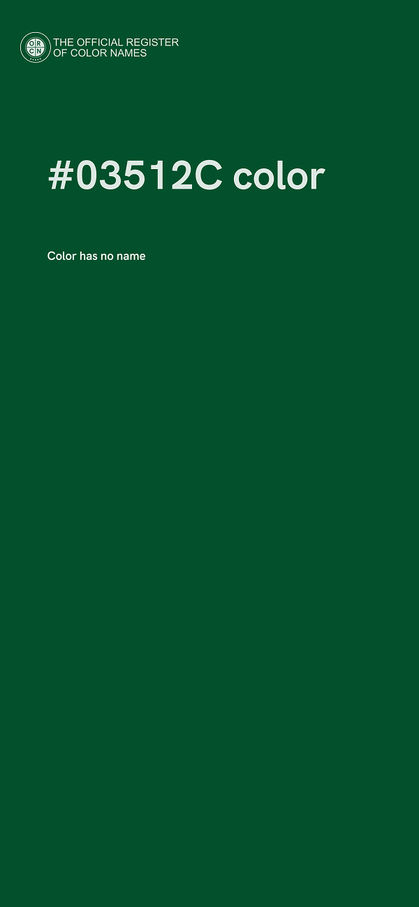 #03512C color image