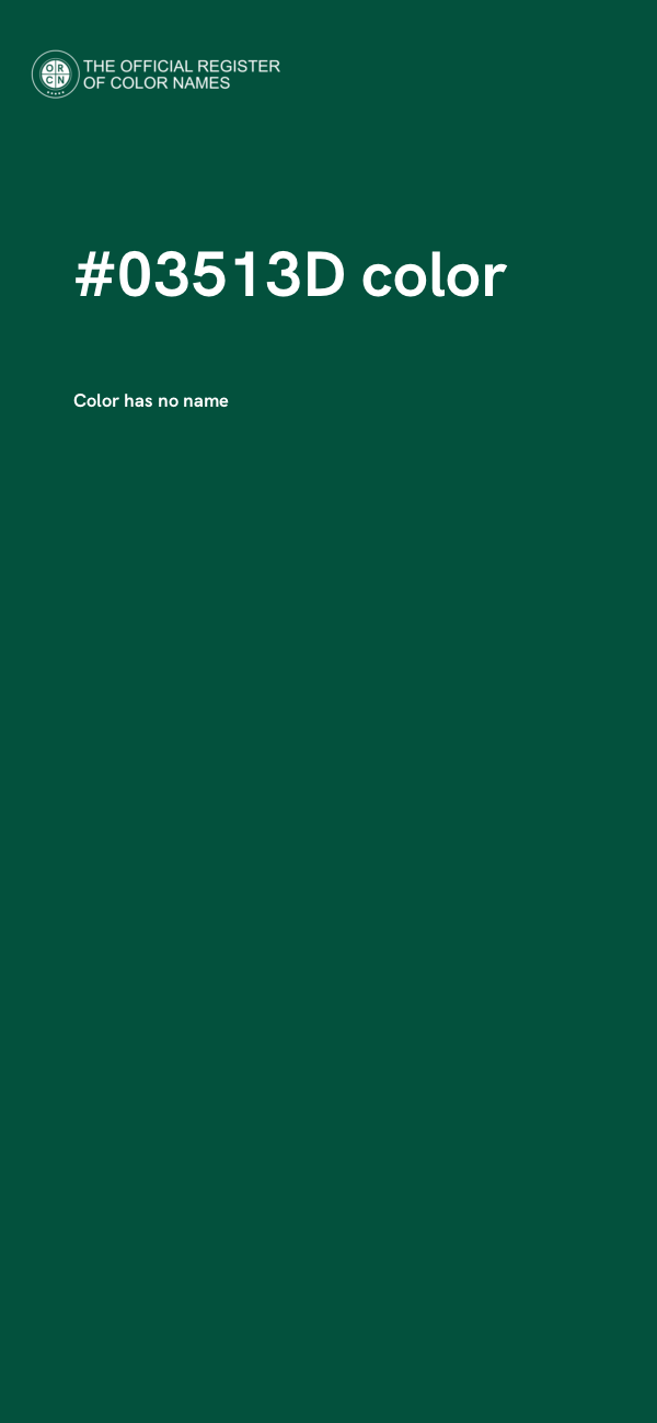 #03513D color image