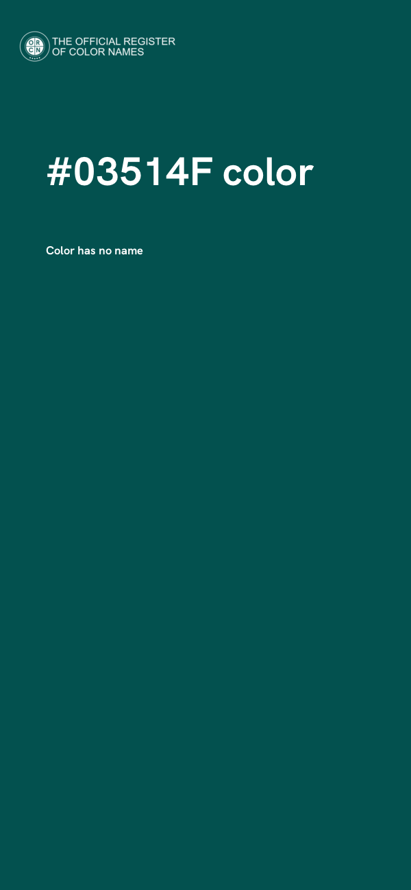 #03514F color image