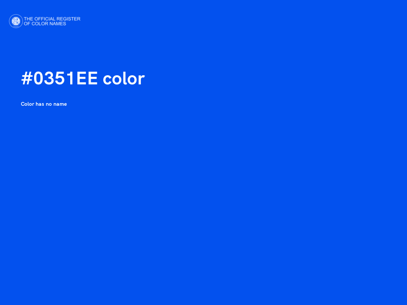 #0351EE color image