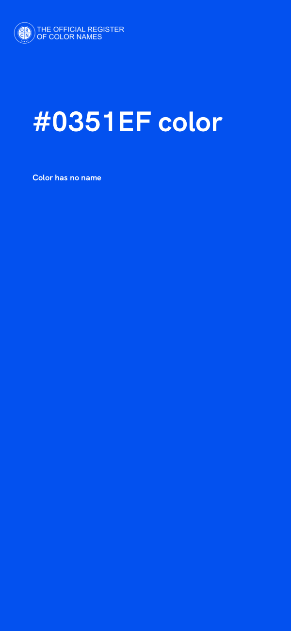 #0351EF color image