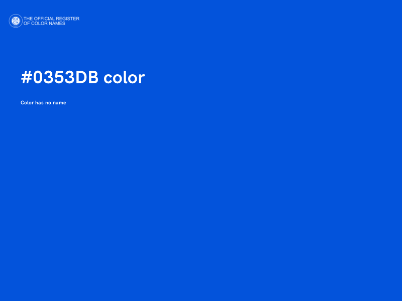 #0353DB color image
