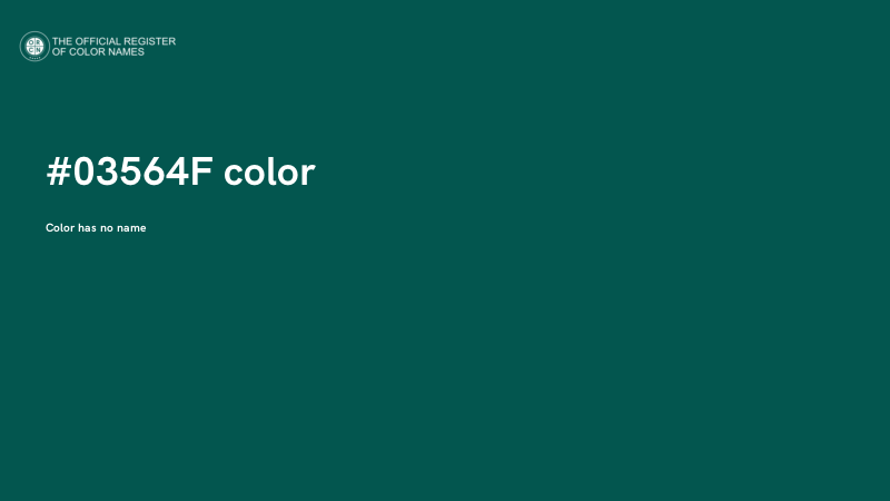 #03564F color image