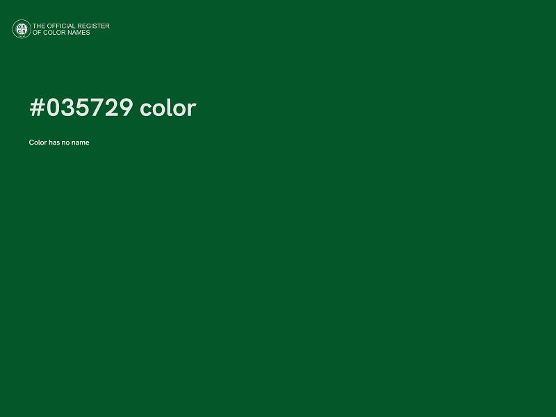 #035729 color image