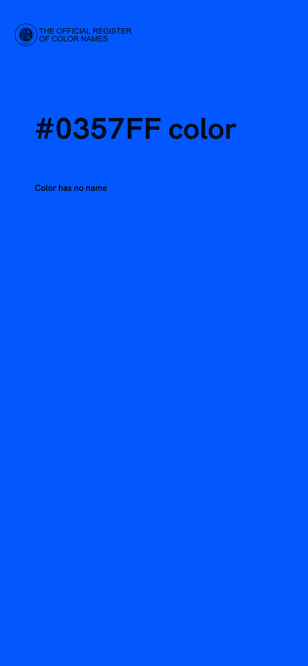 #0357FF color image