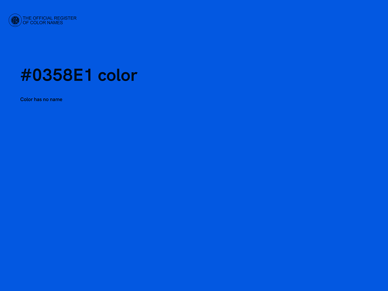 #0358E1 color image