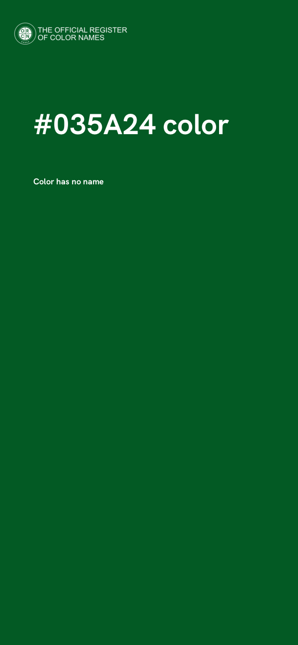 #035A24 color image